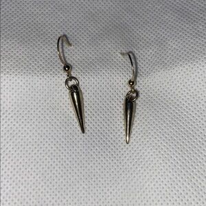 Gold Cone Drop Earrings